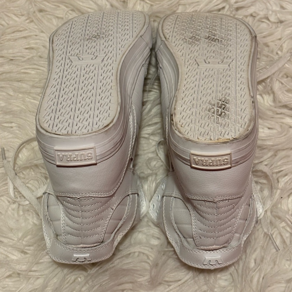 Supra Muska 001 Skytop White Leather High Top Sneakers Men's Size 9 - Picture 9 of 9